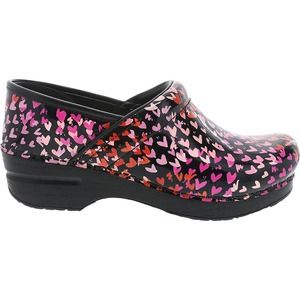 Dansko Women's Professional Clog Tiny Hearts Patent